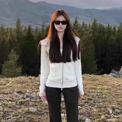 2025春秋款连帽新款女士卫衣外套