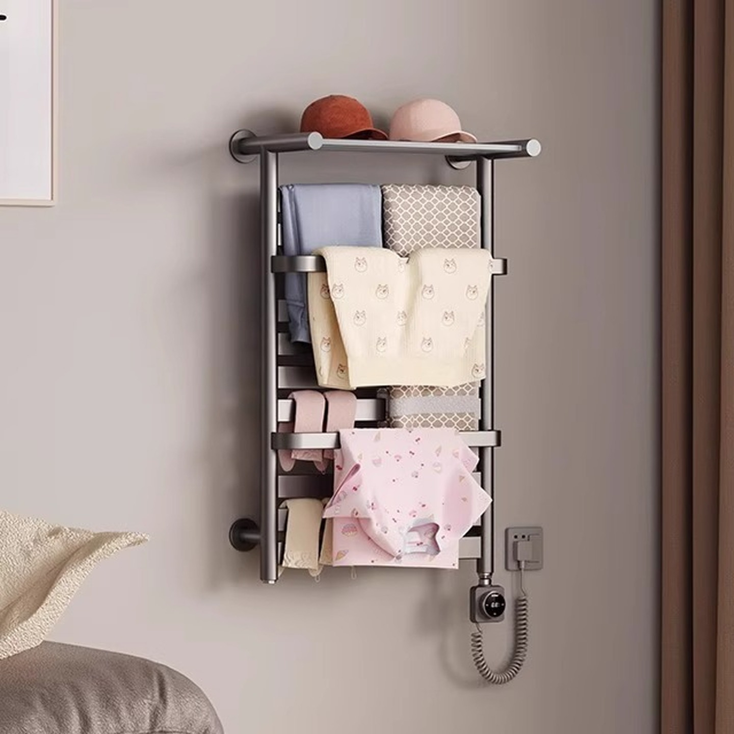 艾芬达智能电热毛巾架APP控制