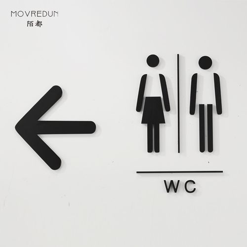 陌都铝合金厕所门牌洗手间标识