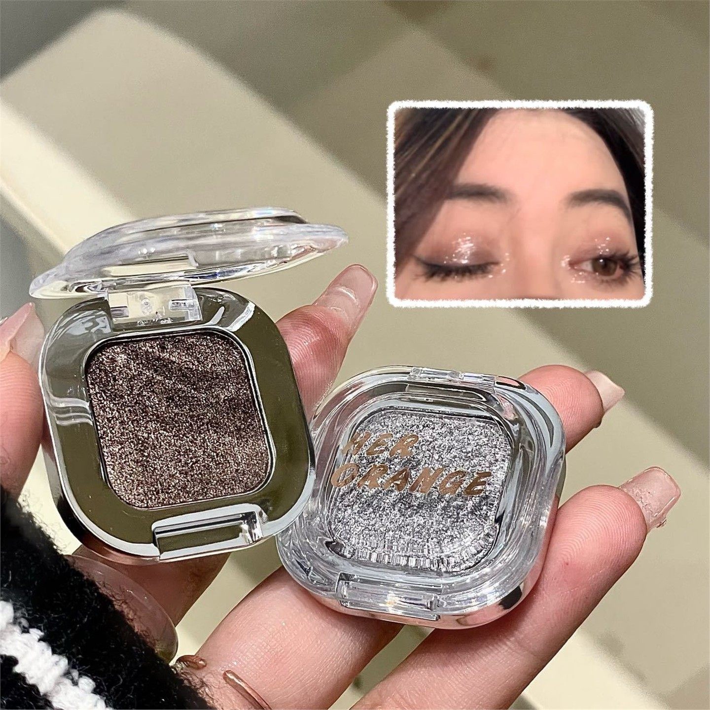 单色爆闪高光眼影盘日常百搭眼妆提亮烟熏妆细闪易上色冷感眼影,彩妆/香水/美妆工具,睫毛夹,淘宝优惠券,粉丝福利购,淘宝优惠卷