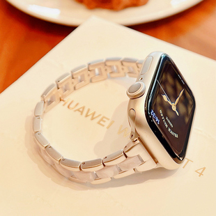 宝壳趣适用苹果手表iwatch11金属间树脂表带窄版 49mm个性 s9气质表带46 s8表带s7代se夏高级 s10