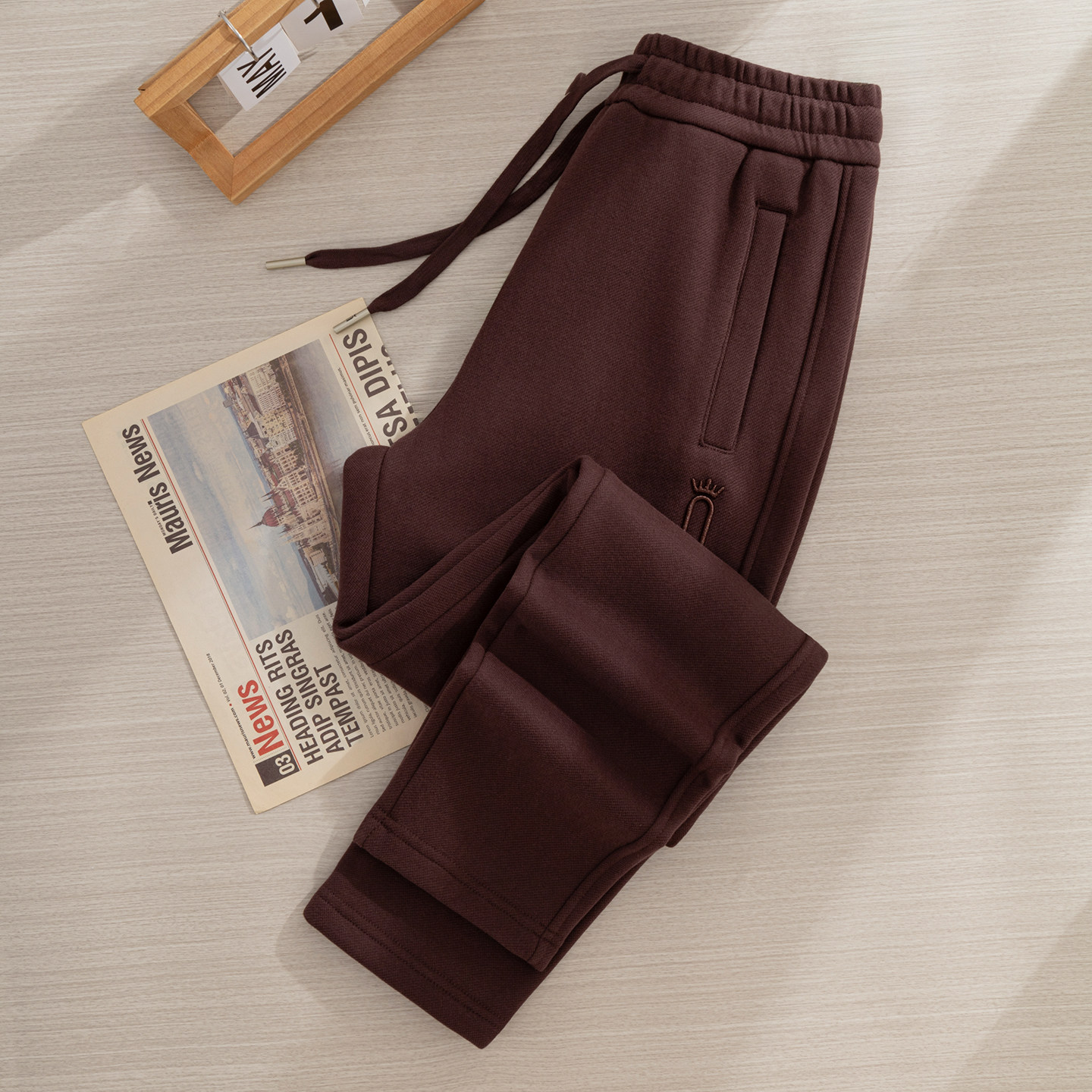 2025新款高腰显瘦直筒休闲裤