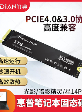 适用惠普笔记本固态硬盘1T电脑PCie3.0扩容4.0专用光影暗影精灵M2