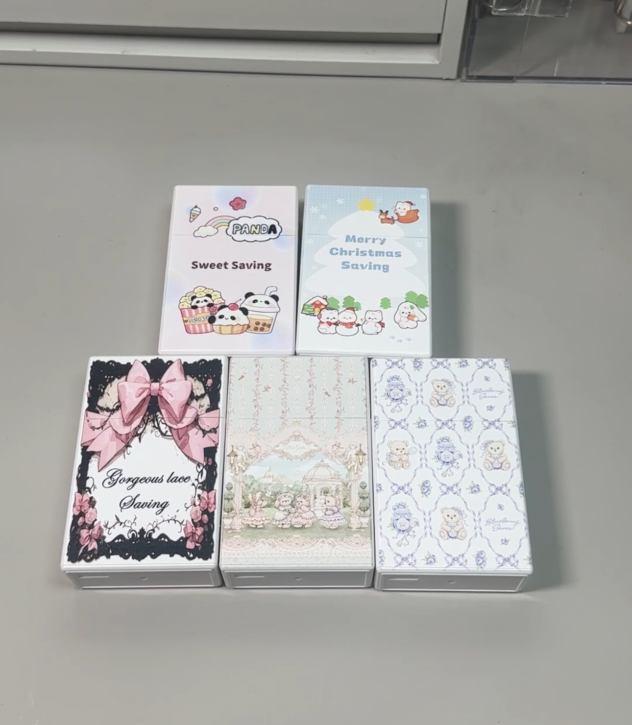 趣味刮刮卡盒 卡通刮刮卡外壳 收纳盒 不含刮刮卡