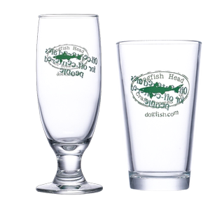 美国角头鲨Dogfish Head啤酒专用杯创意精酿玻璃杯饮料杯水杯包邮