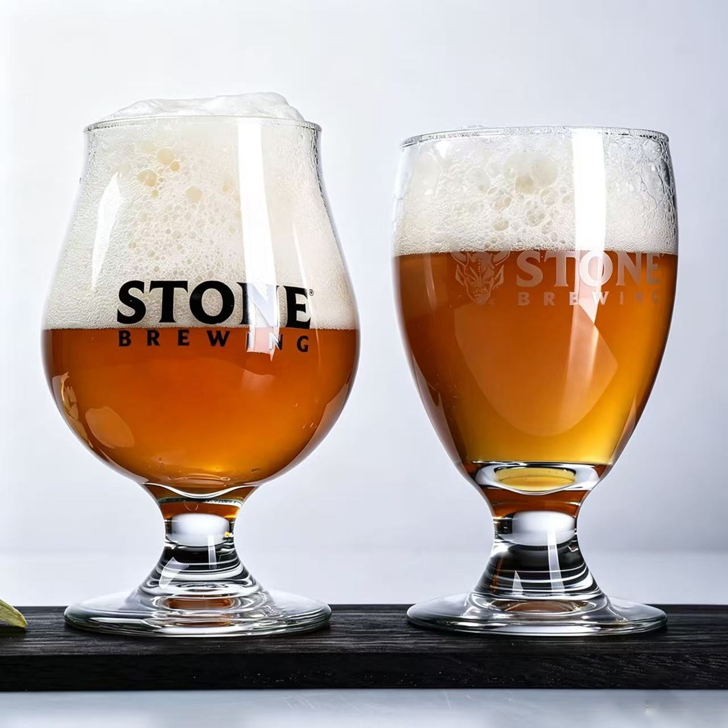 STONE美国巨石精酿啤酒杯IPA 原厂巨石高脚杯郁金香杯可做LOGO