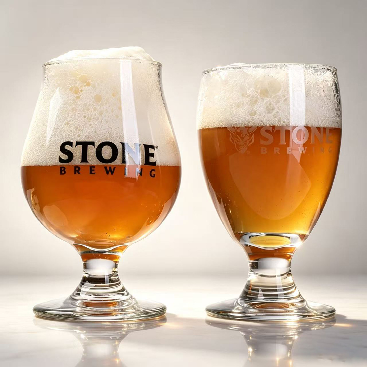 STONE美国巨石精酿啤酒杯IPA 原厂巨石高脚杯郁金香杯可定制LOGO