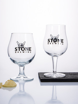 巨石STONE精酿啤酒杯 郁金香高脚杯 皮尔森杯品脱杯抖音网红同款