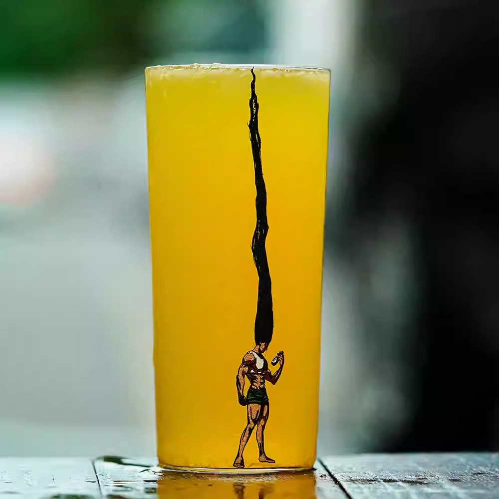 GLASS-BUFF多多干杯精酿啤酒杯长发猎人暴走小杰耐热强化柯林薄杯