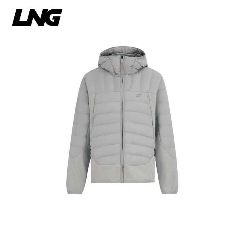 LNG25冬新品男女同款户外运动休闲防泼水连帽羽绒服