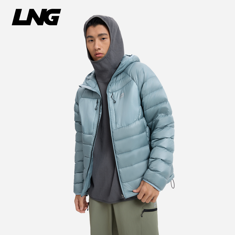 防泼水常规羽绒服LNG连帽休闲