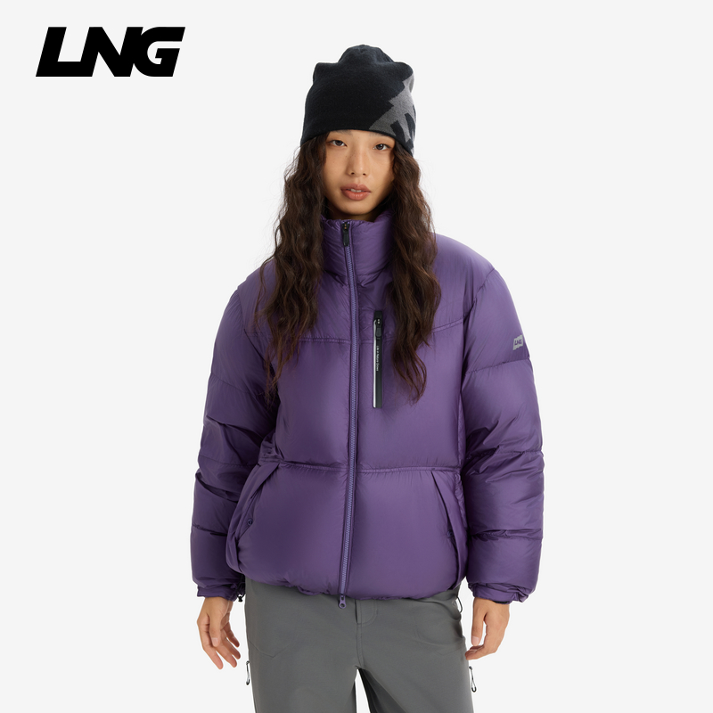 防泼水防风防绒羽绒服LNG户外