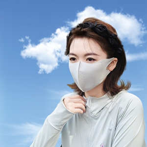 春夏轻薄防晒口罩女高倍防紫外线7A抗菌锦纶3D立体小脸透气款