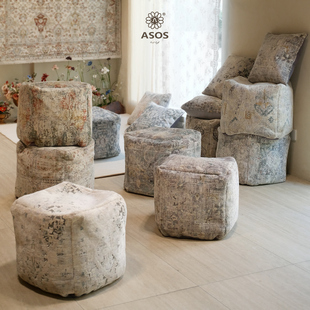 ASOS土耳其原装进口地毯坐墩复古高级感蒲团卧室客厅沙发脚踏