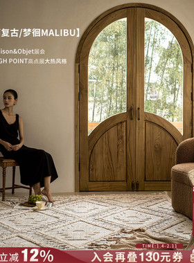 【全球独家工艺】ASOS原装进口美式复古意式轻奢极简侘寂客厅地毯