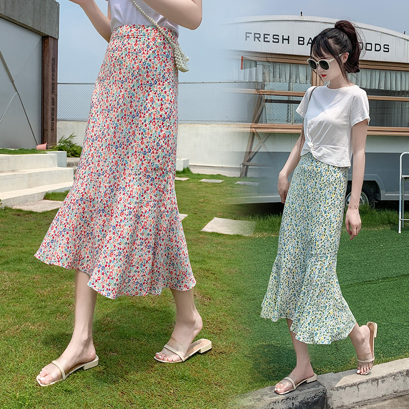 雪纺长裙蕾兰娜不规则中长款韩版