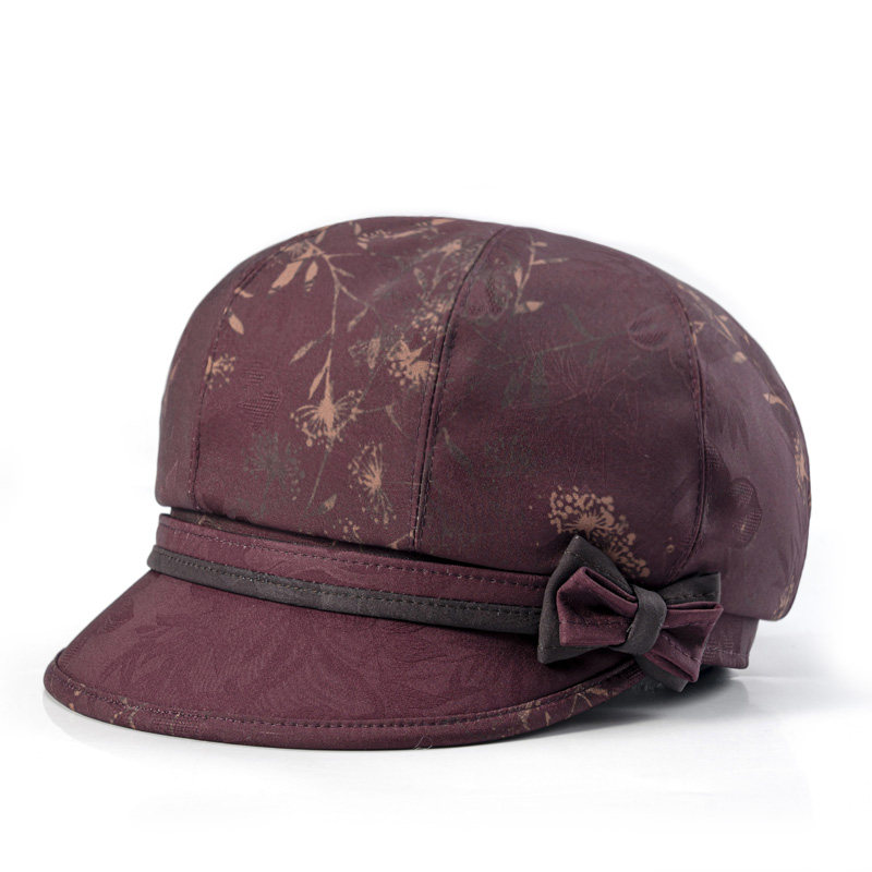 帽子女中老年人八角帽女士妈妈鸭舌帽春夏秋薄款老人奶奶遮阳布帽