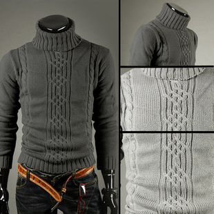 2026秋冬男士毛衣时尚提花纯色英伦休闲套头上衣Men's knitwear