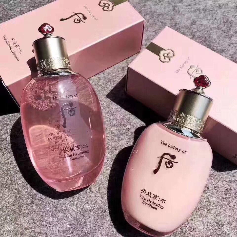 韩国whoo后拱辰享水妍水乳正品清爽补水保湿护肤水润清透锁水