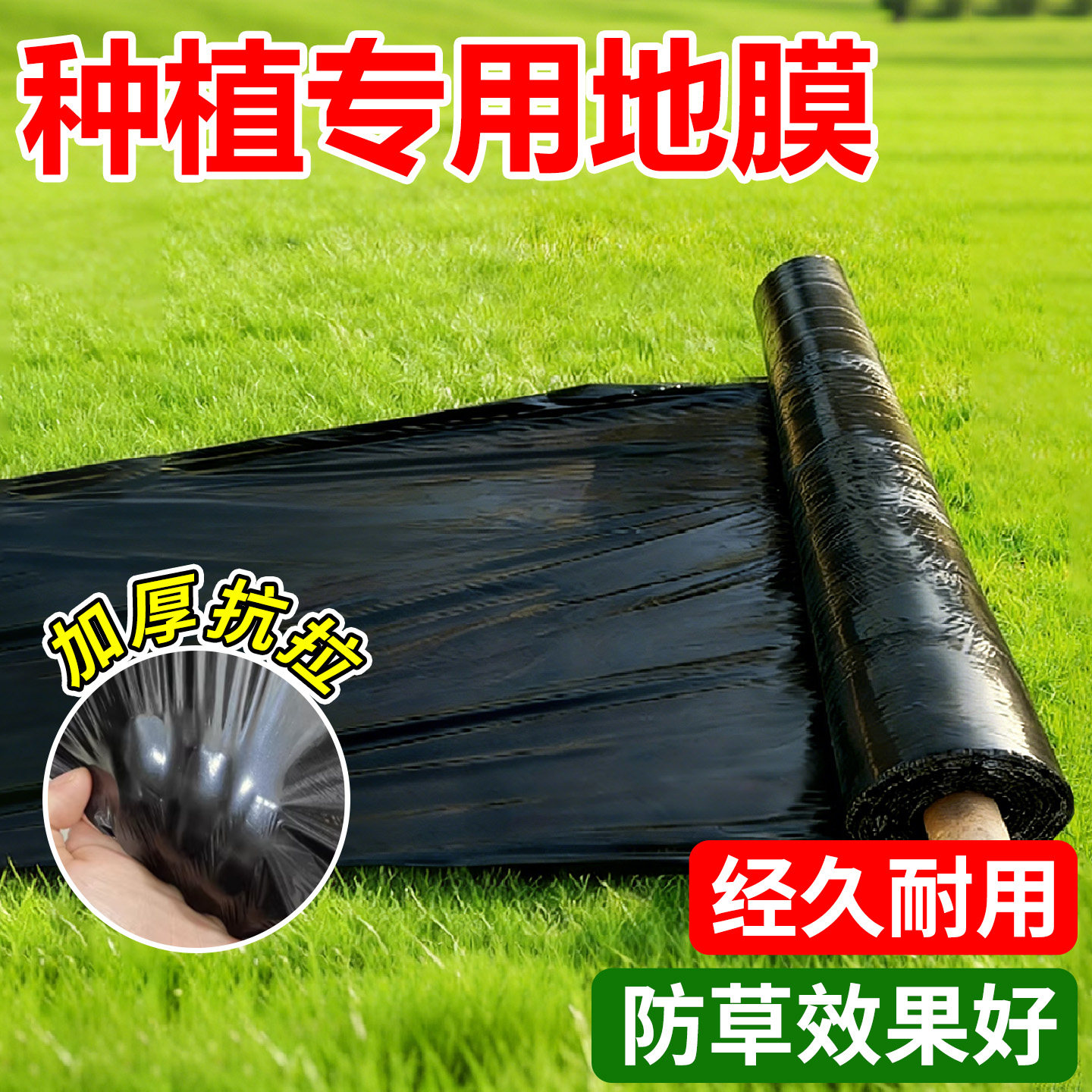 种植专用膜农用地膜加厚除草防长草保温保湿塑料薄膜种菜黑色地膜