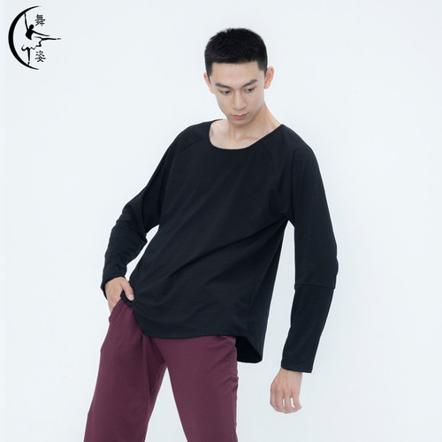 中国现代舞蹈练功服男女宽松上衣舞蹈生艺考基训服装形体跳舞衣服