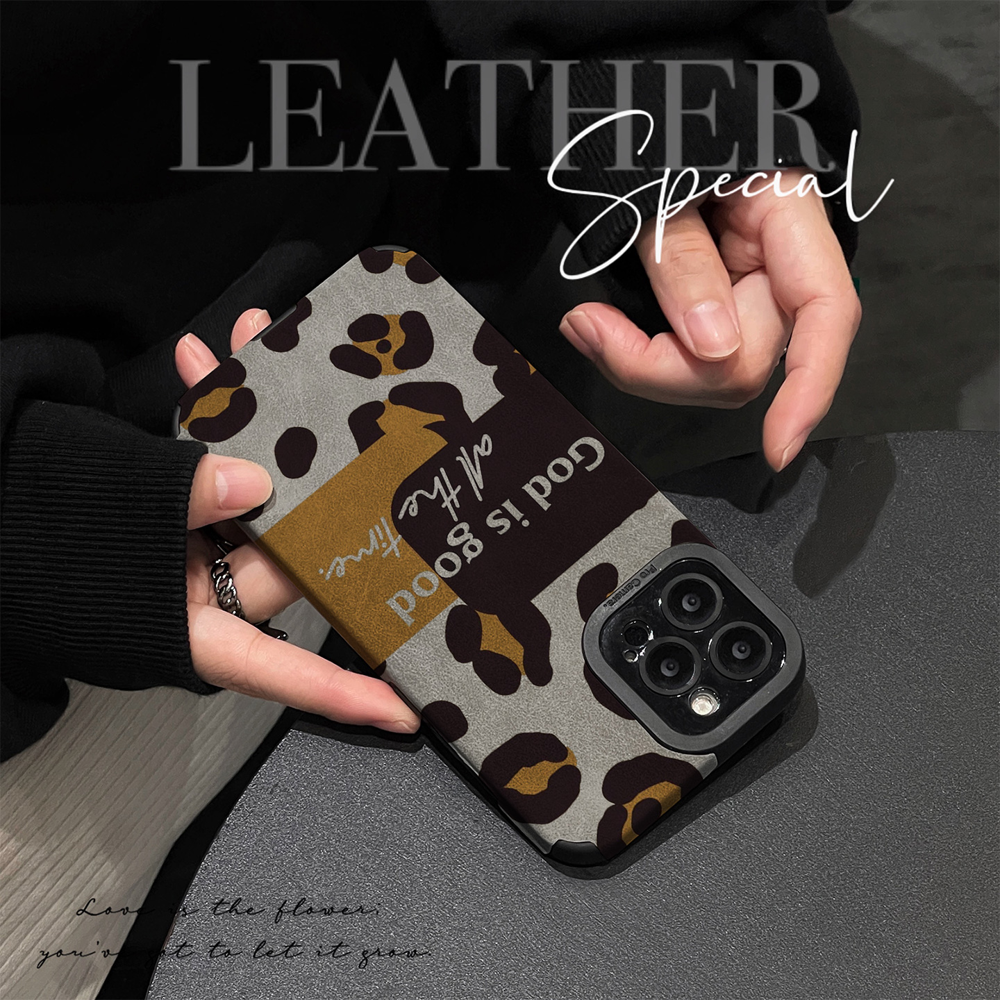 初绽适用华为荣耀Magic 8手机壳魔术magc7翻毛皮英文色块豹纹6pro高档5皮质软4小众青春时尚创意全包女保护套