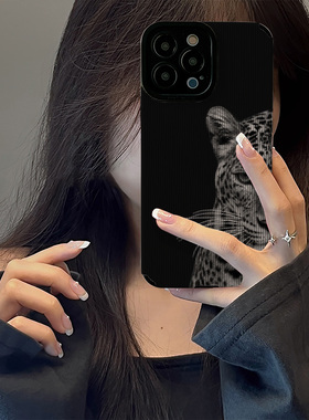 初绽适用华为nova14手机壳13/12/11全包10pro竖条纹黑色金钱豹青春情侣15u防摔9/7se高级感皮纹保护套外壳