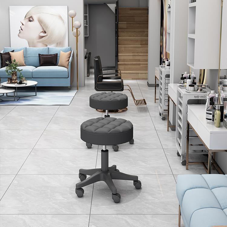 美容院专用旋转凳子升降大工椅滑轮美甲椅理发店家用圆椅子酒吧凳