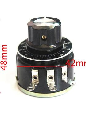 单圈线绕电位器黑色旋钮调速器串励电机撒料车速度控制机器设备