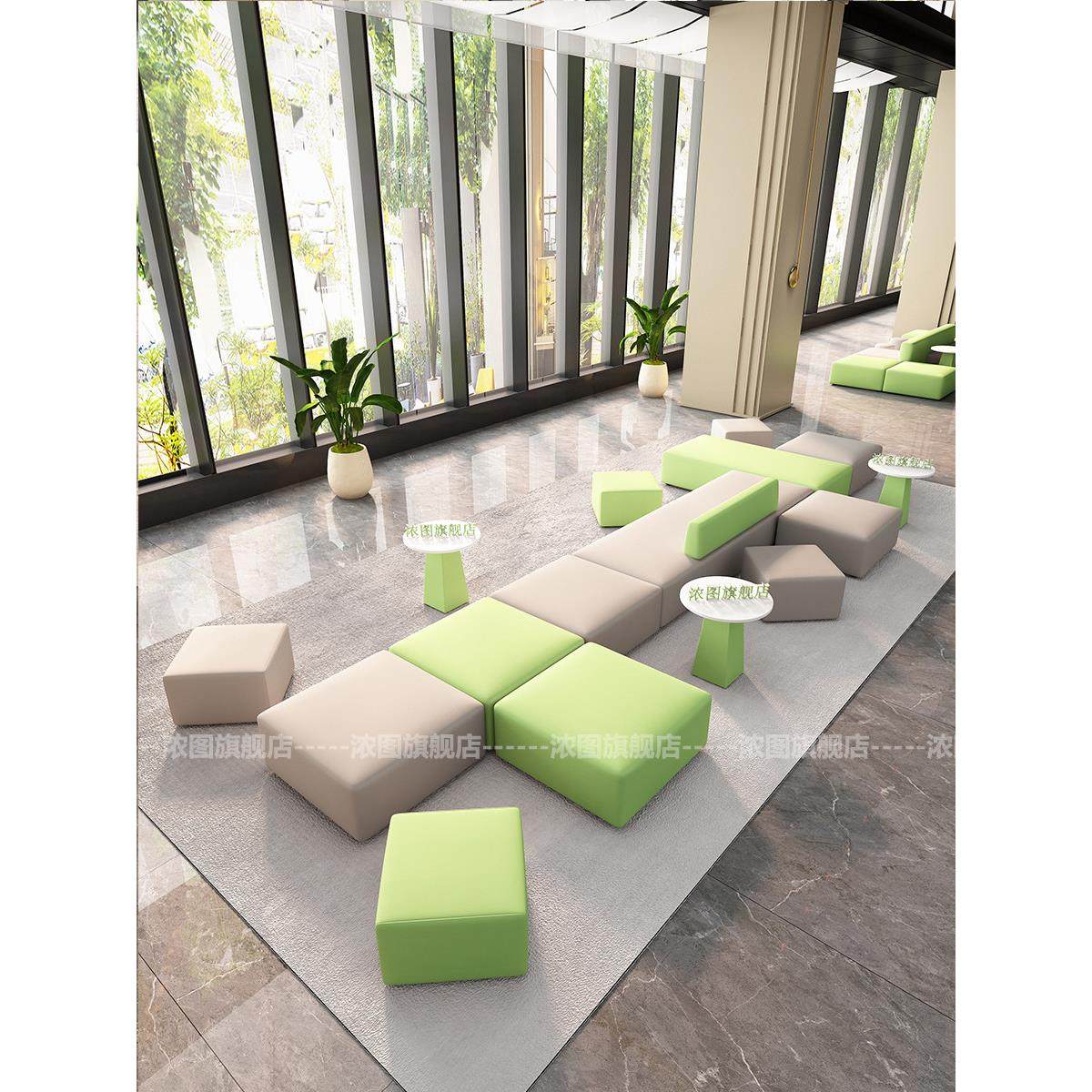 办公室图书馆4S店休息区培训机构医院银行酒店大厅等候区沙发组合,商业/办公家具,商用休息区家具,淘宝优惠券,粉丝福利购,淘宝优惠卷
