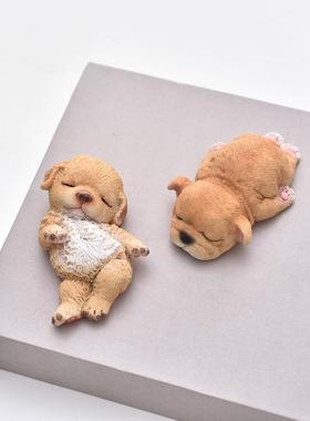 小狗狗摆件创意可爱治愈系女生电脑办公桌面解压汽车载车内装饰品