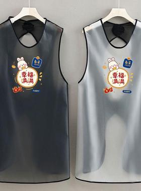 无洗软Tpu男女围裙，家庭烹饪，餐饮，水产品，洗车，防水，防油