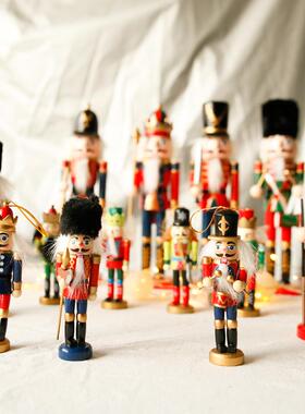 胡桃夹子人偶锡兵士兵摆件男孩女孩生日礼物圣诞节木质装饰耶诞节