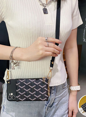 适用三星s23ultra手机壳S21Pro复古s22零钱包s10e放卡a53挂绳a51欧美a50s潮牌a40s斜挎a70s软壳a8s时尚m30s潮