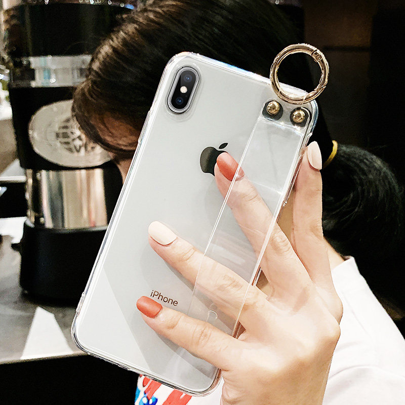 适用苹果15手机壳11Pro透明13Promax腕带x硅胶xs硬壳xr支架xsmax防摔iphone8潮牌14plus男女12pro外壳6splus