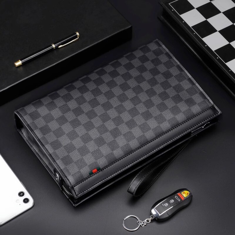 香港I.TGREG男士手拿包真皮质感休闲商务手包网红手腕包夹包钱包