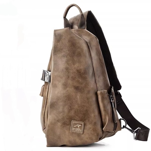 胸包大容量单肩斜挎包学生背包韩版 休闲男包 I.TGREG男士 香港代购