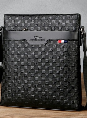 香港I.TGREG单肩包真皮男包斜挎包韩版新款休闲背包商务公文包男