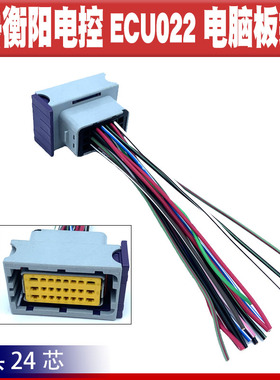 24芯母头电脑板ECU插头配件 南岳衡阳电控ECU022电脑板插头