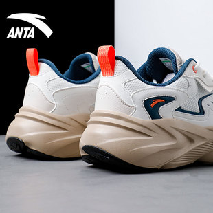 安踏休闲鞋男鞋潮流复古青少年老爹鞋官网旗舰拼接网面轻便运动鞋