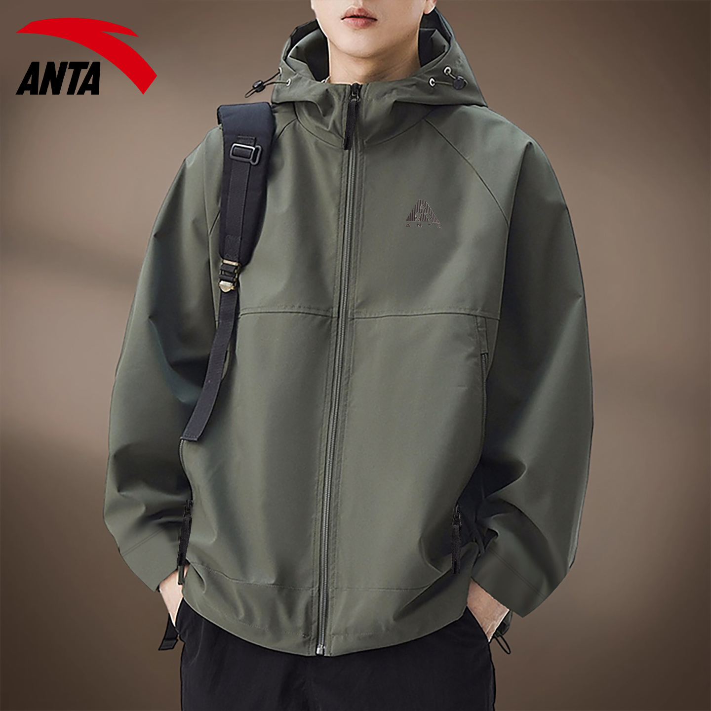 安踏软壳衣男士三防加绒2025冬季