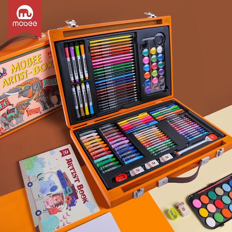 mobee画画工具套装全套素描儿童绘画礼盒小学生美术画笔学习用品