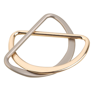 日字扣腰带扣金属半圆三挡扣衣服风衣袖口背带装饰调节扣纽扣扣子