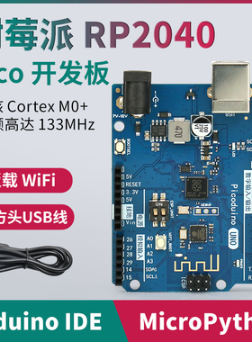 树莓派RP2040 开发板 MicroPython编程 物联网开发Pcio