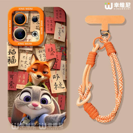 适用opporeno15手机壳疯狂动物城reno14pro尼克13全包11pro硅胶9/8/6新年reno7se好看oppo软壳5pro朱迪reno12