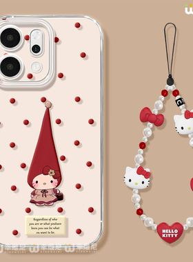 适用opporeno15手机壳女款reno14pro波点kt猫13全包11pro硅胶9/8/6防摔reno7se透明oppo软壳5por保护套reno12