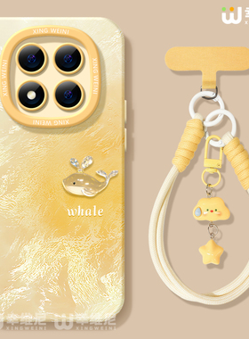 适用红米note15pro手机壳女款note14保护套小米note13硅胶Turbo4防摔112pro全包note10软11个性鲸鱼12turbo外