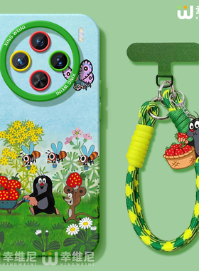 适用vivox300手机壳女款x200s保护套x100pro硅胶x80全包防摔x90pro+新款x200promini卡通鼹鼠pro+软x60外x90s