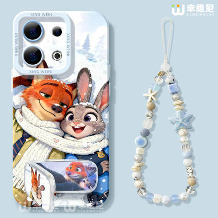 适用opporeno15手机壳秋冬reno14pro尼克13全包11pro硅胶9/8/6疯狂动物城reno7se高级oppo软壳5pro朱迪reno12