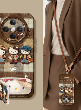 适用oppofindx9手机壳女款kt猫findx8spro保护套硅胶x7ultra全包防摔x6新款x5卡通oppo秋冬x8ULTRA软k13turbo